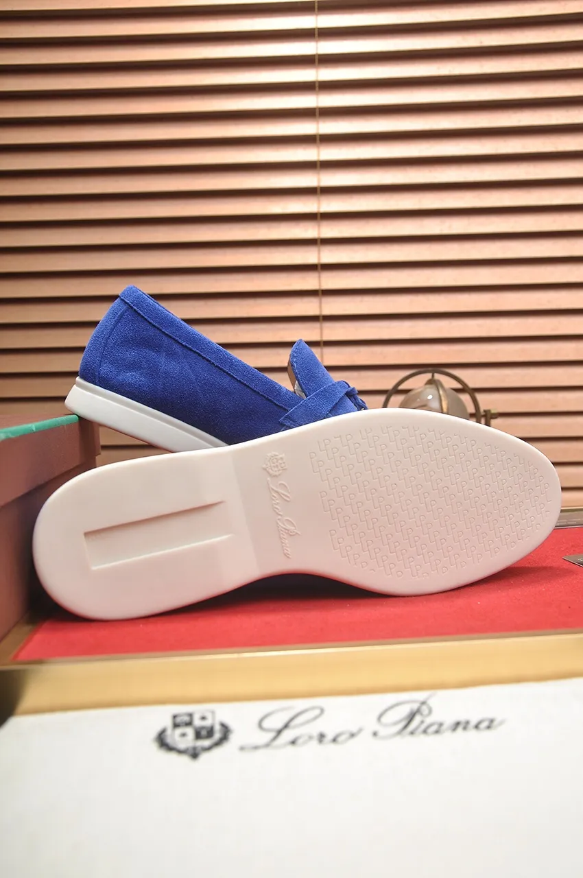 Men's shoes 💰400💶[𝐥𝐨𝐫𝐨 𝐏𝐢𝐚𝐧𝐚] [Couple model] High-end quality, affordable price, LP classic loafers, Italian treasure brand, the only brand that can match Hermès! Only after wearing it do we know that we can’t live up to our feet. Women’s code: 35-40 (customized sizes 34, 41, 42 are non-returnable) Men’s code: 38-44 (customized 45, 46, 47, 48 are non-refundable) Fabric: Customized imported cashmere Lining: Customized imported fetal cowhide Foot: Imported benzene-dyed calfskin Outsole: Exclusive original glass rubber outsole